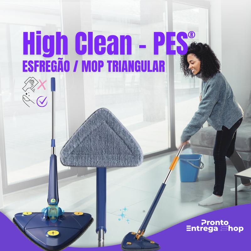 HIGH CLEAN PES® Esfregão Mop Triangular